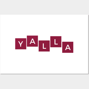 yalla - box maroon red Posters and Art